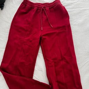 Soft, Cozy, Comfy red wine sweatpants. Size medium regular from My outfit Online